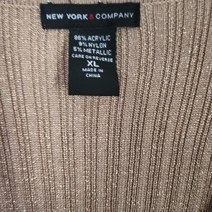 New York & Company gold blouse